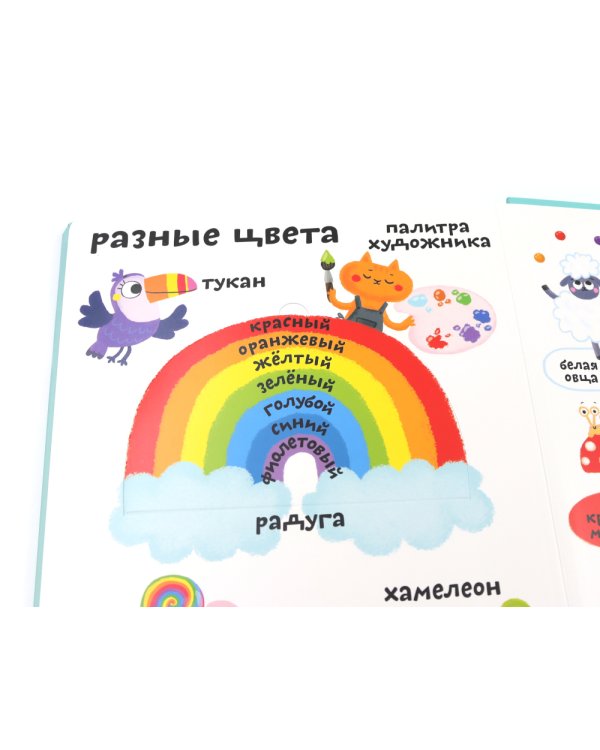 Мои первые 100 слов с большими окошками. Цвета