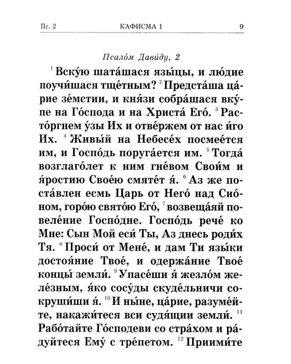 Псалтирь крупным шрифтом (пер.)