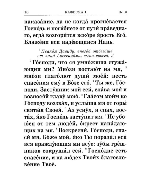 Псалтирь крупным шрифтом (пер.)