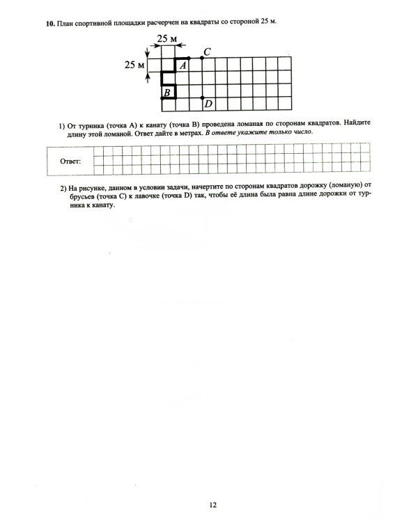 Математика. 5 класс. 10 вариантов итоговых работ для подготовки к ВПР