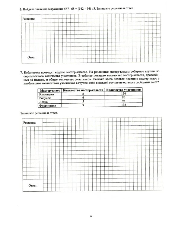 Математика. 5 класс. 10 вариантов итоговых работ для подготовки к ВПР