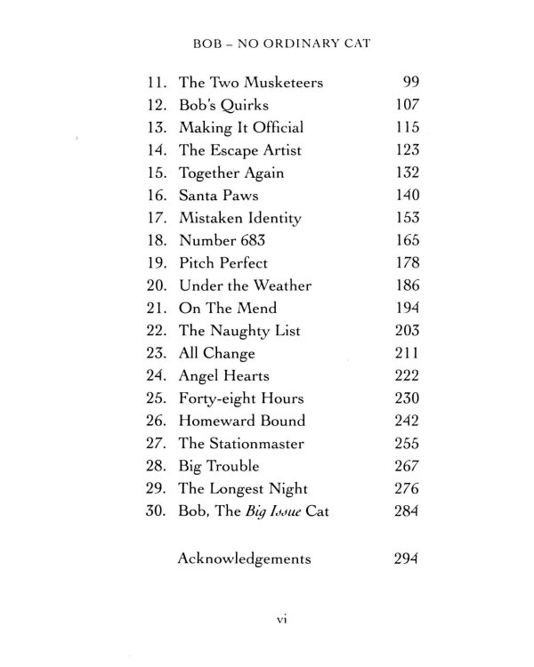 Bob. No Ordinary Cat