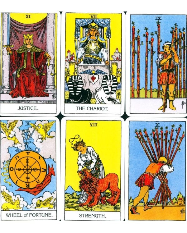 Сокральное Таро Уэйта. Магическая рубашка карт = Таро. Карты с сакральными символами на рубашке (руковдство + 78 карт)