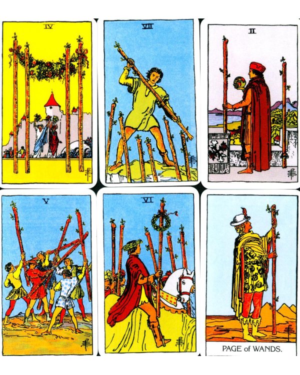 Сокральное Таро Уэйта. Магическая рубашка карт = Таро. Карты с сакральными символами на рубашке (руковдство + 78 карт)