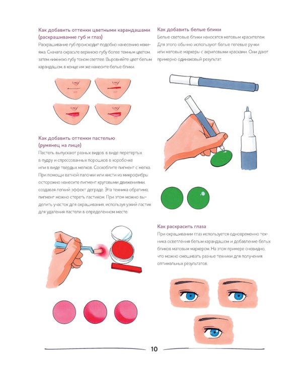 Нарисуй героев манги маркерами. Shonen! (фиолетовая)