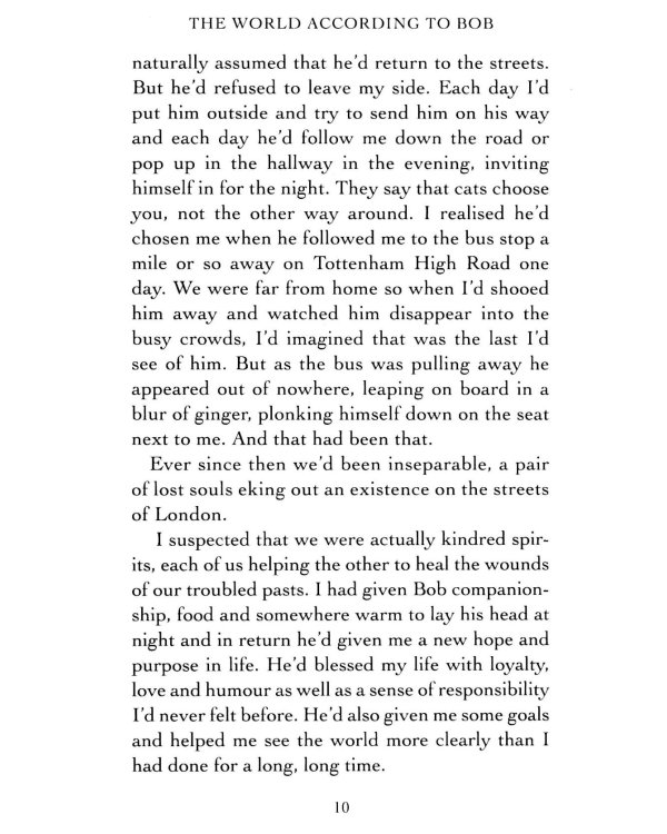 The World According to Bob. The further adventures of one man and his street-wise cat