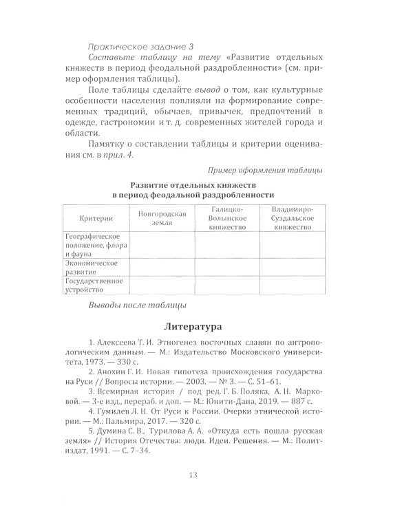 История России: Учебная программа