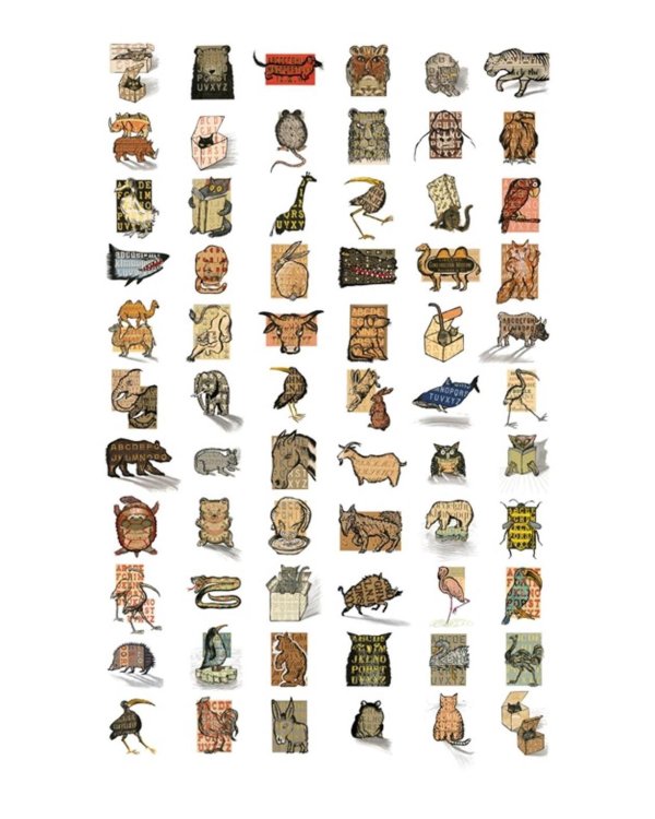 Звери в буквах