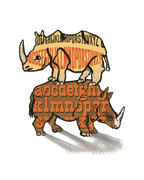 Звери в буквах