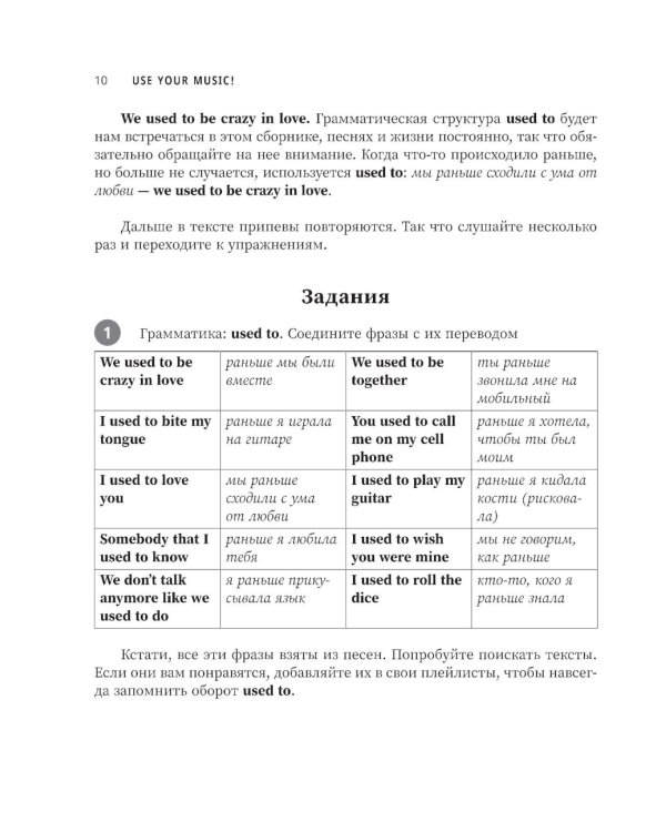 Use Your Music!: учим английский по песням: Ч. 1