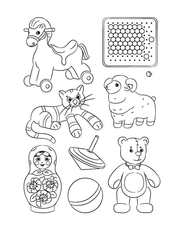 ИГРУШКИ. Дидактический материал по лексической теме (3-4 года)