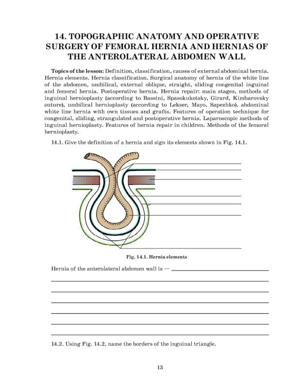 Topographic Anatomy and Operative Surgery. Workbook. In 2 parts. Part 2: на англ.яз