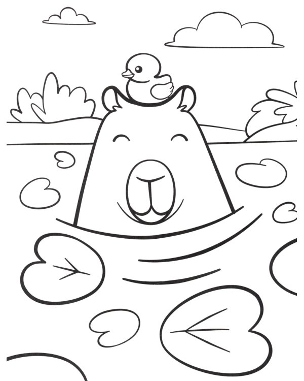 Пушистые животные: книжка-раскраска