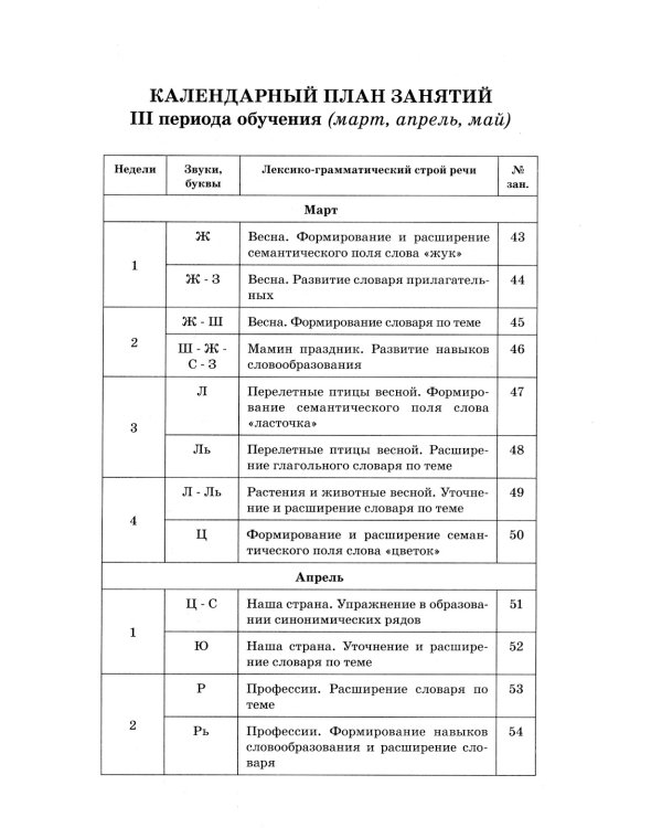 Говорим правильно в 6-7 лет. Конспекты фронтальных занятий III периода обучения