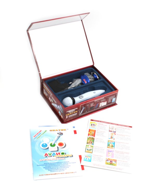 Учимся считать с говорящей ручкой; Говорящая ручка (память 4Гб + аудиостикеры). Комплект