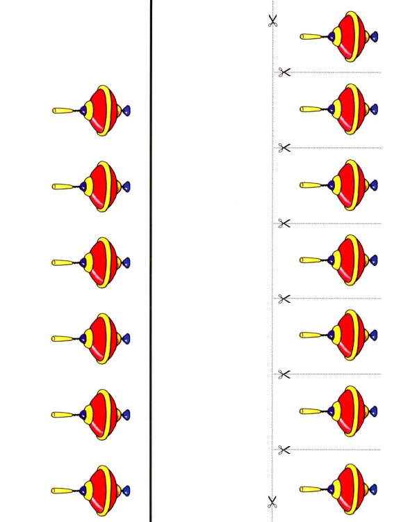 Разрезной раздаточный материал для формирования элементарных математических представлений у дошкольников 5-6 лет
