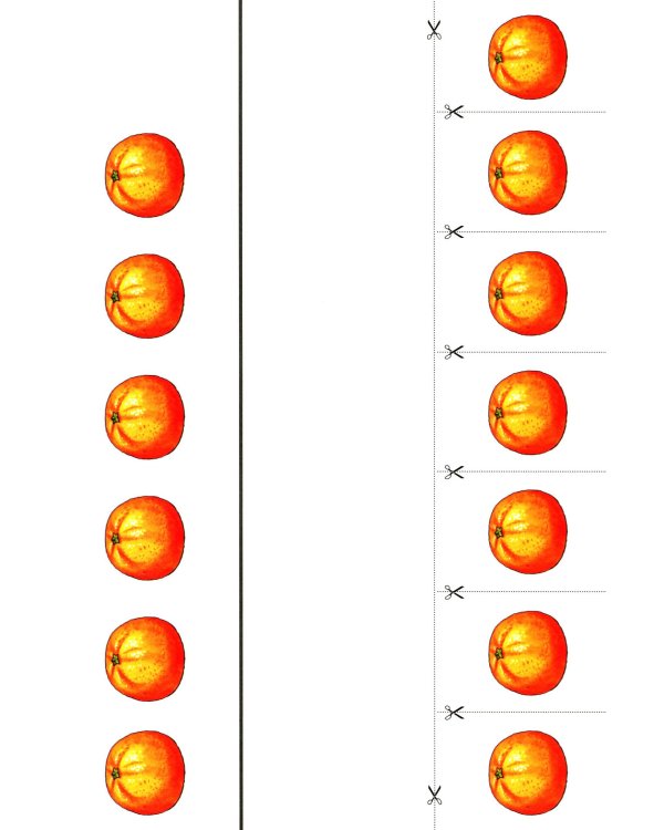 Разрезной раздаточный материал для формирования элементарных математических представлений у дошкольников 5-6 лет