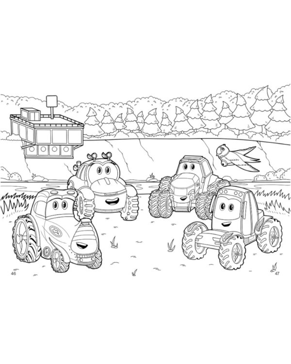 Могучие тракторята. Знакомство