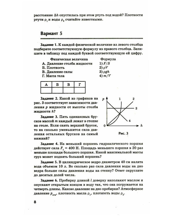 Физика: контрольные работы: гидродинамика, молекулярная физика и термодинамика: 10-11 классы