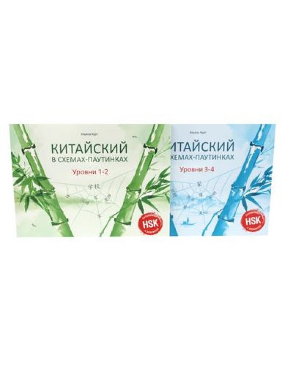 Китайский в схемах-паутинках. Уровни 1-6 (комплект из 4-х книг)