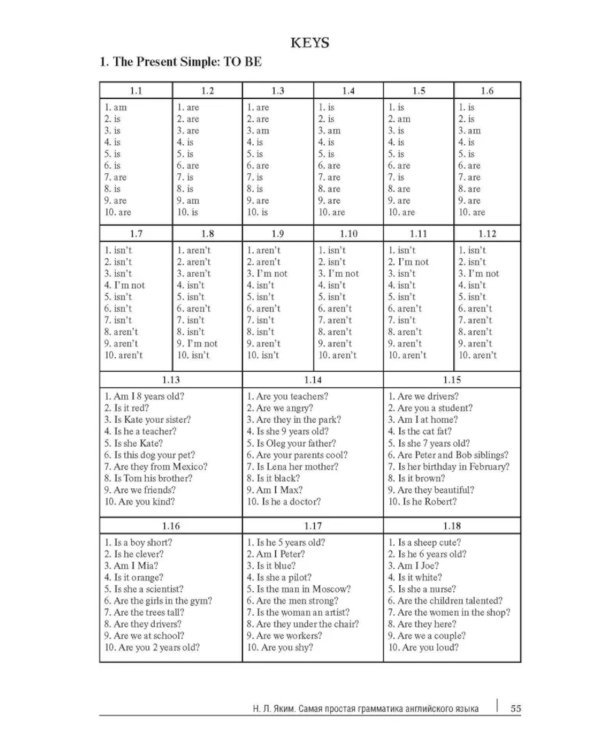 Самая простая грамматика английского языка: сборник упражнений