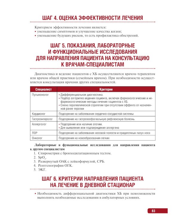 Тактика ведения пациента в пульмонологии: практическое руководство