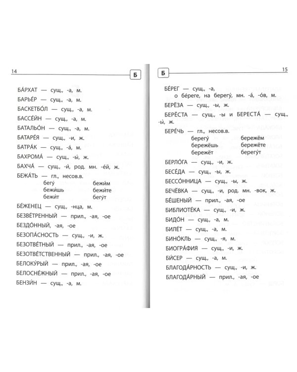 Орфографический словарь русского языка: 1-4 кл