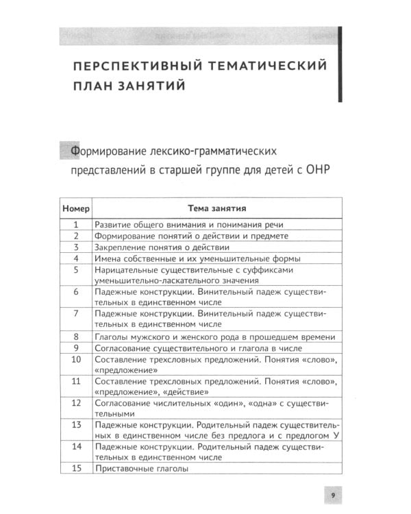 Формирование лексико-грамматических представлений у детей с ОНР