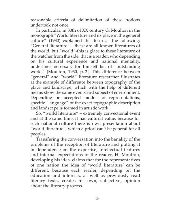 East-west. Literary bridges of ages (periods)