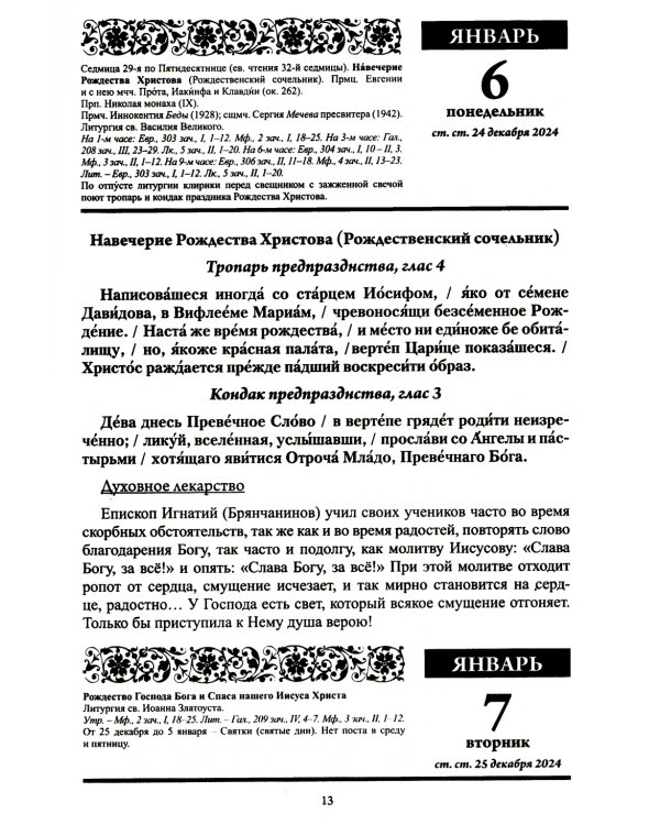 Божий лекарь. Православный календарь с чтением на каждый день. 2025 год