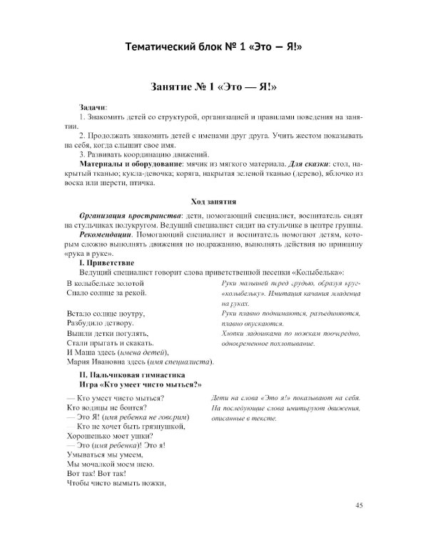 Это - Я! Парциальная программа социально-эмоционального развития детей раннего возраста от 2 до 3 лет с ограниченными возможностями здоровья