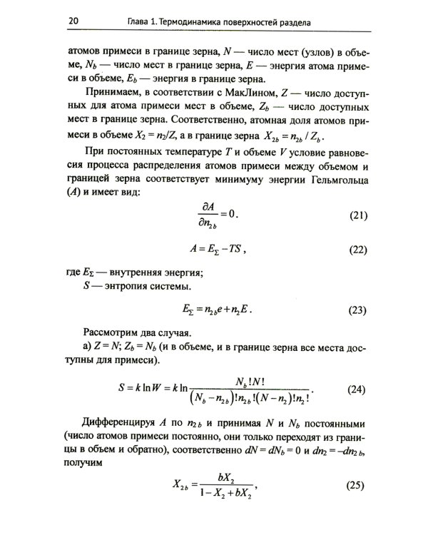 Физика процессов на поверхностях раздела в металлах и сплавах: Учебноем пособие