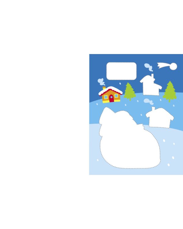 Большая книга аппликаций. Новогодняя елочка. Вып. 1