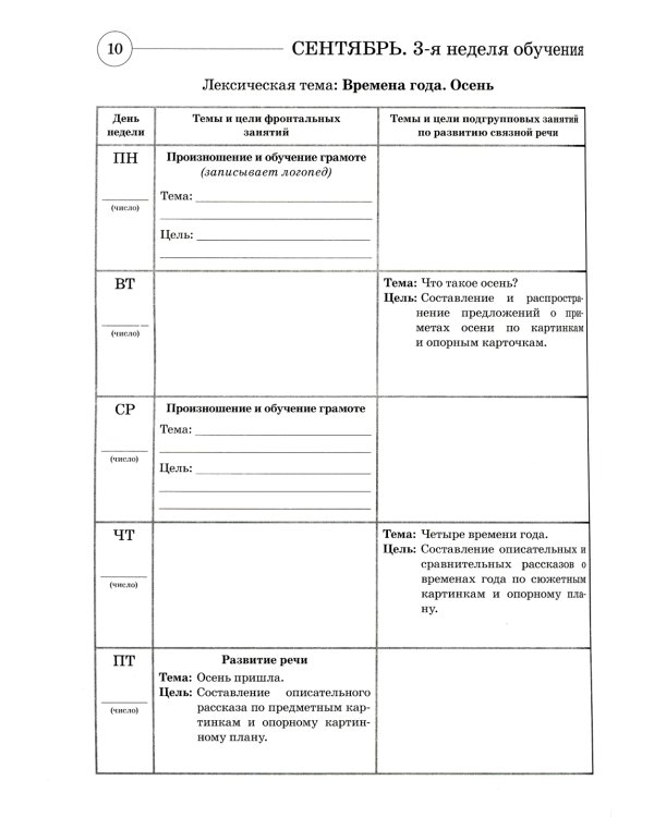 Развиваем связную речь у детей 6-7 лет с ОНР. Планирование работы логопеда в подготовительной к школе группе