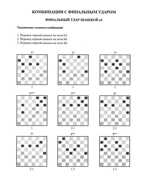 Антология шашечных комбинаций. 3333 примера тактики в русских шашках. 2-е изд., испр. и расш