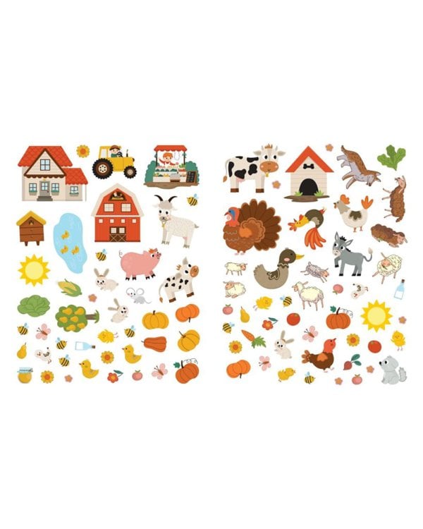 На ферме. 150 наклеек: обучающая книга-игра