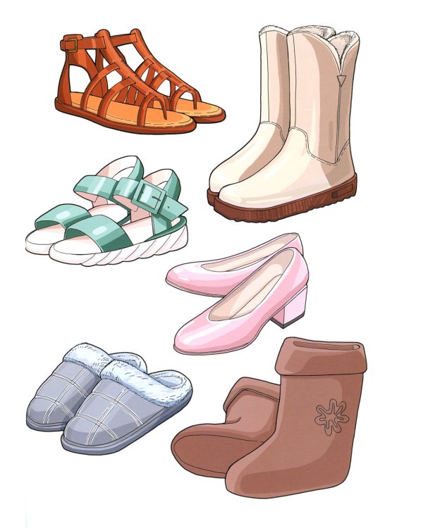 Обувь. Дидактический материал по лексической теме. С 5 до 6 лет