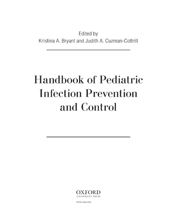 Руководство по профилактике инфекционных заболеваний в педиатрии