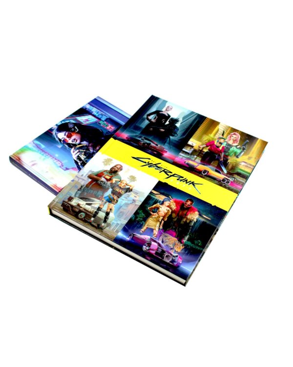 Мир игры Cyberpunk 2077; Киберпанк. Артбук по мирам «Бегущего по лезвию», «Акиры» и других фантастических шедевров (комплект из 2-х книг)