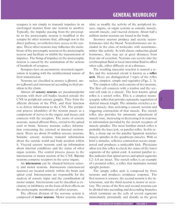 Textbook of Human Anatomy. In 3 vol. Vol. 3. Nervous system. Esthesiology: на англ.яз