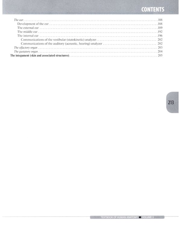 Textbook of Human Anatomy. In 3 vol. Vol. 3. Nervous system. Esthesiology: на англ.яз