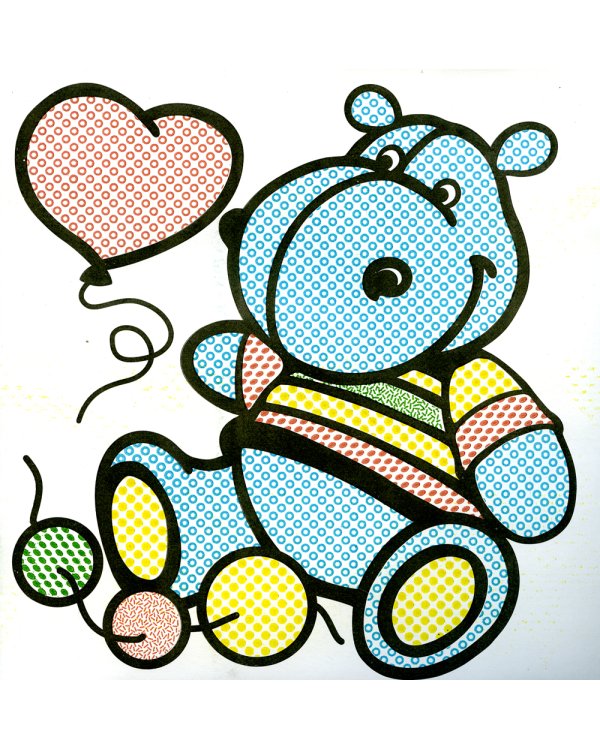 Водная раскраска. Милый щенок