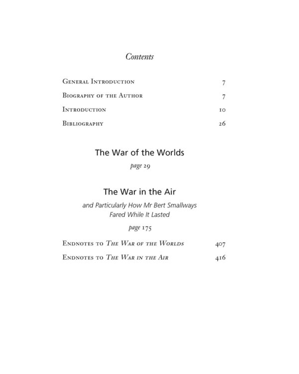The War of the Worlds and The War in the Air