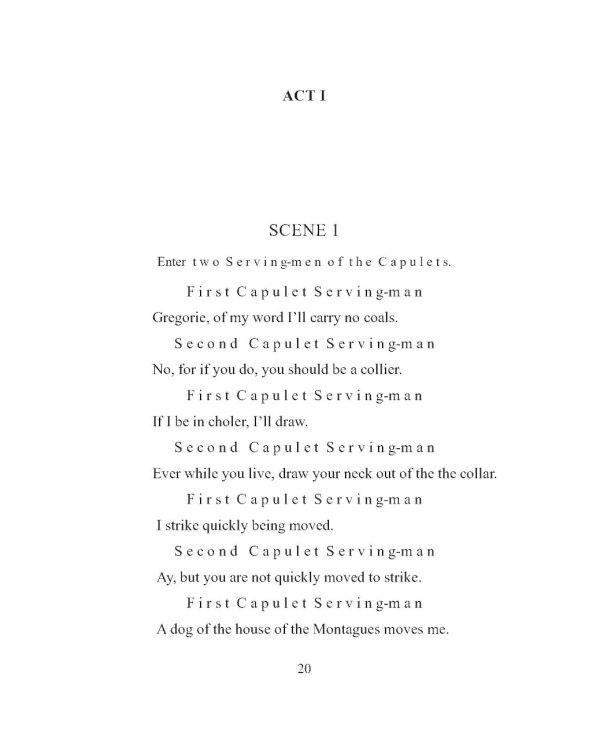 Трагедия Ромео и Джульетты. Первое кварто
