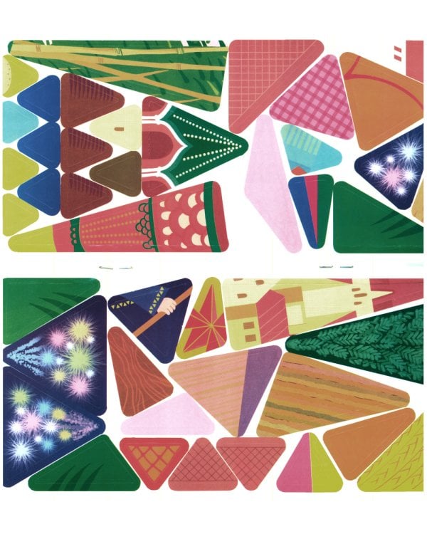 Подбери и наклей треугольники. Цветные формы (для детей 1-3 лет) (комплект в 4 кн.)