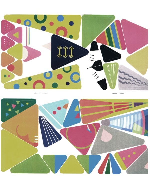 Подбери и наклей треугольники. Цветные формы (для детей 1-3 лет) (комплект в 4 кн.)