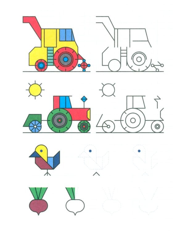 Готовим руку к письму. Транспорт. Прописи в клеточку (для детей 5-7 лет)