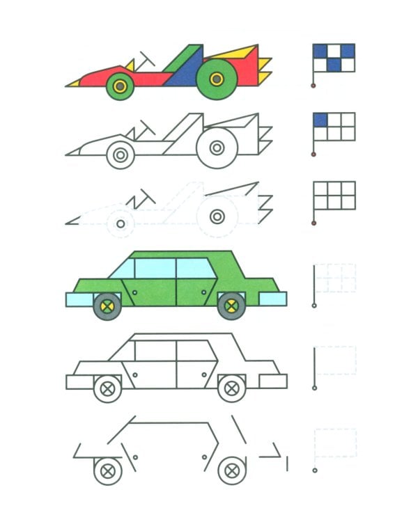 Готовим руку к письму. Транспорт. Прописи в клеточку (для детей 5-7 лет)