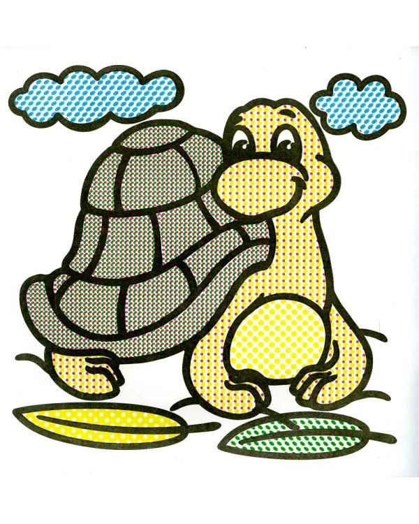 Водная раскраска. Храбрый львенок