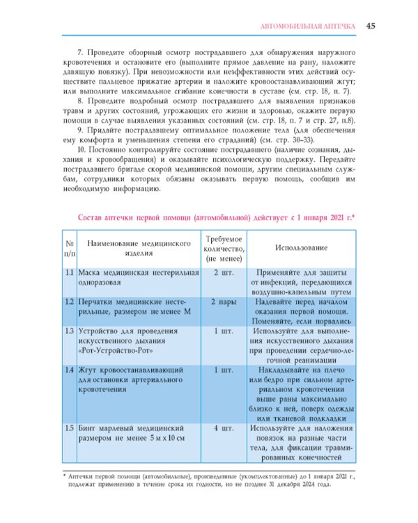 Первая помощь при ДТП 2025